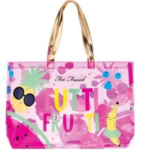 Too faced tutti frutti tote bag